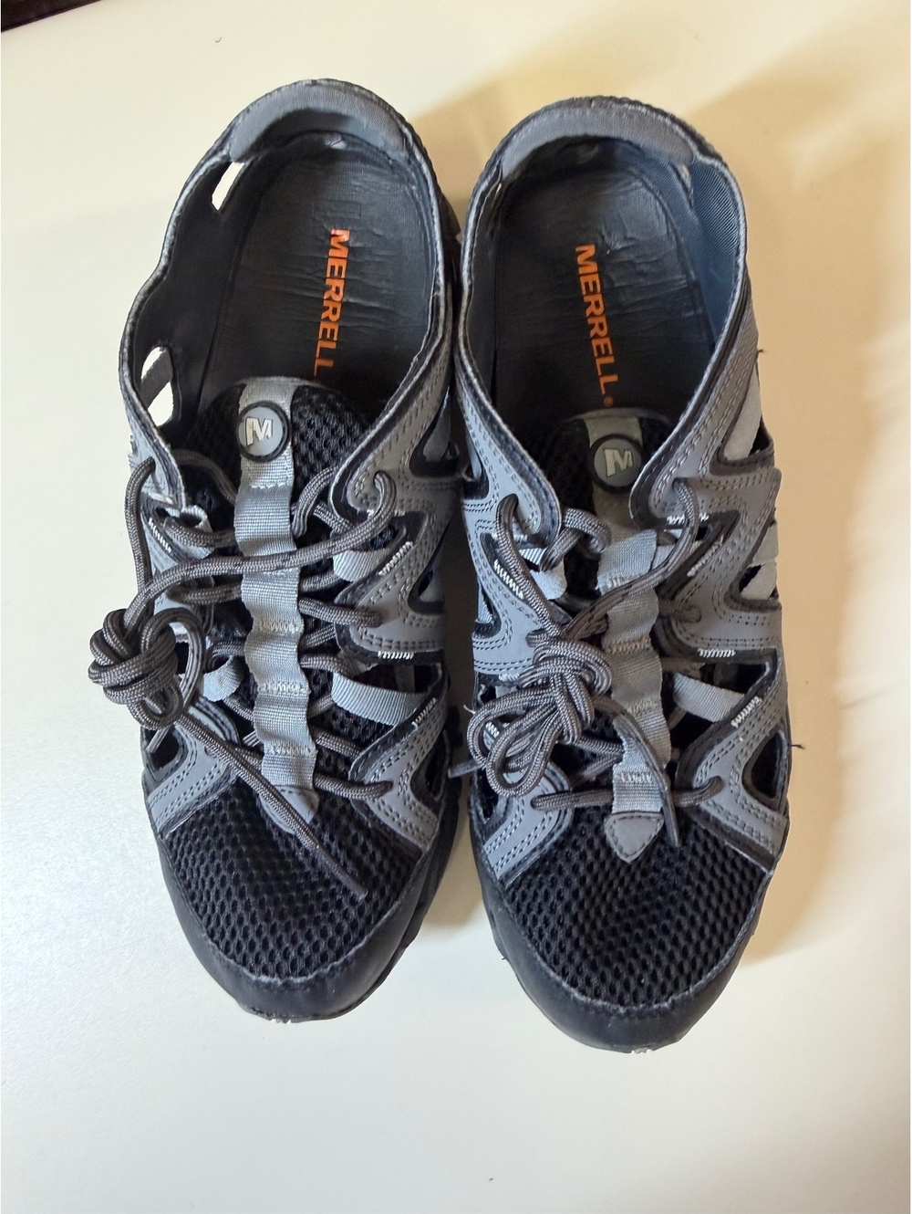 Merrell Women’s Gray and Black Outdoor Hiking Sandals